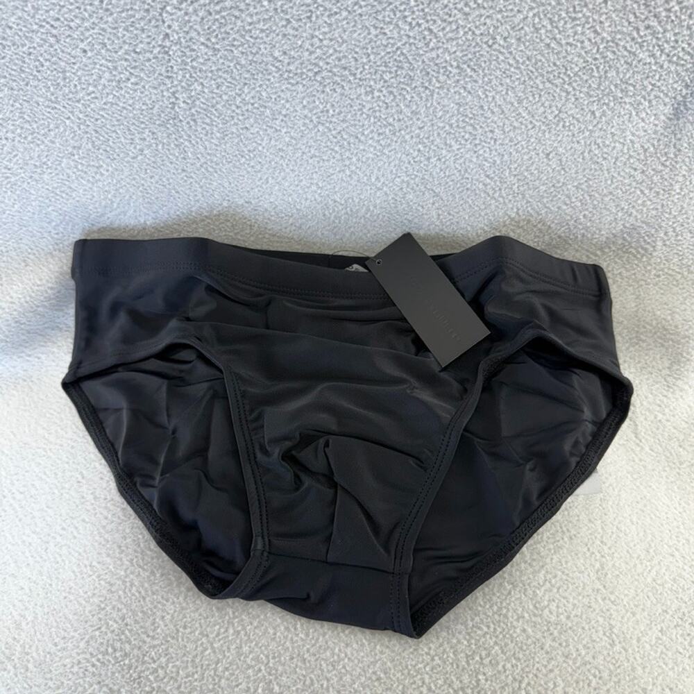Todd Sanfield Swim Brief men's XS Black Onyx Sand Ultradeep Solid NEW